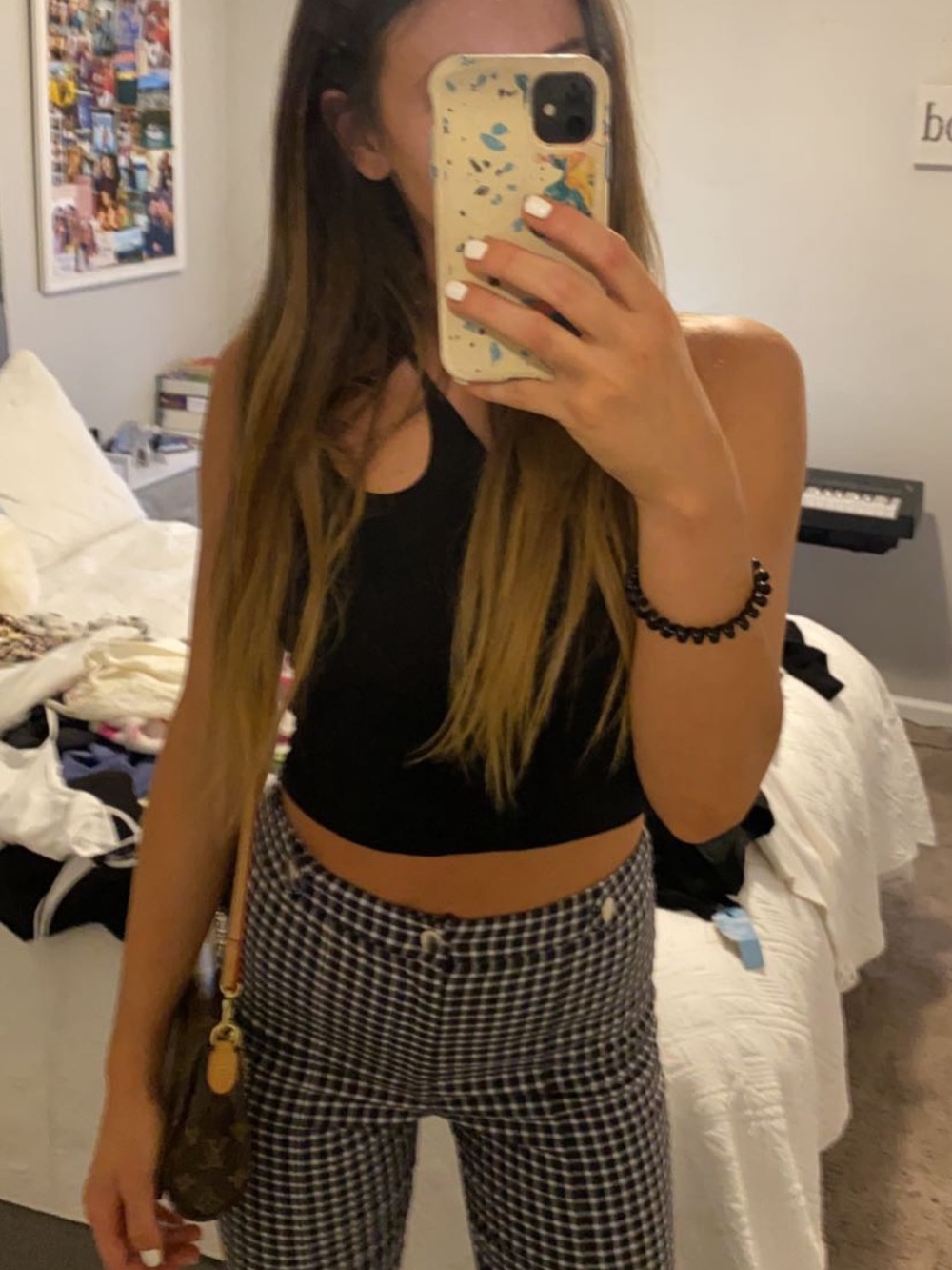 Princess Polly One Shoulder Black Top Fitted Going Out Crop Trendy
